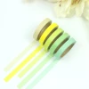 20 rolls of solid-color washi tape for foreign trade, 3/5/7.5mm narrow and thin handbook frame pull strips, cross-border stickers details Picture